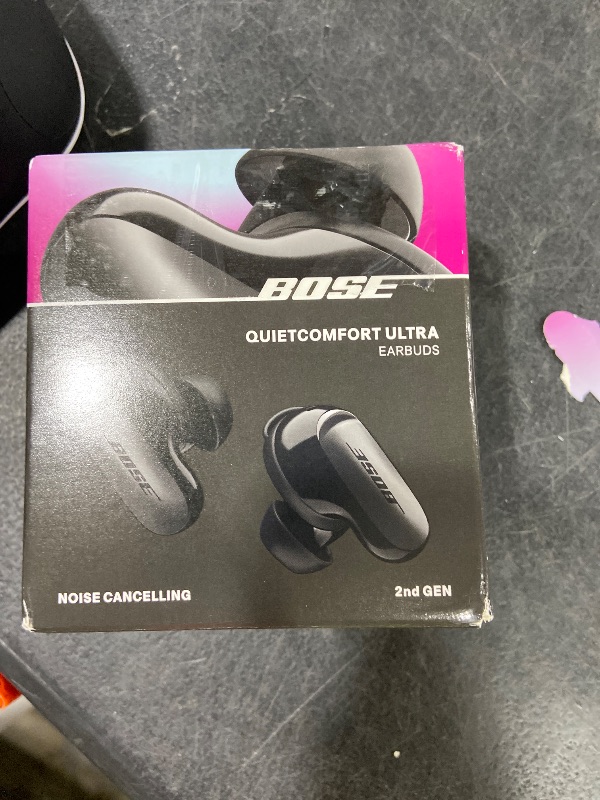 Photo 1 of Bose QuietComfort Ultra Earbuds (2nd Gen) - Wireless Noise Cancelling Earbuds with Mic, Immersive Audio, USB-C Charging, Up to 6 Hours Battery, IPX4 Rating, Black