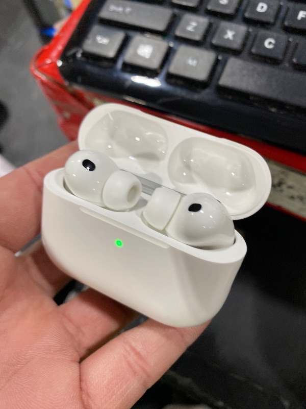 Photo 1 of Apple AirPods Pro 3 Wireless Earbuds, Active Noise Cancellation, Live Translation, Heart Rate Sensing, Hearing Aid Feature, Bluetooth Headphones, Spatial Audio, High-Fidelity Sound, USB-C Charging
