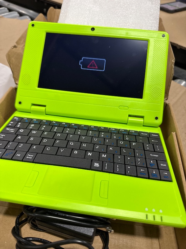 Photo 1 of Goldengulf 7 Inch Portable Mini Computer Laptop PC Netbook for Kids Android 12 Quad Core 32GB WiFi Built in Camera YouTube Flash Player (Green)
