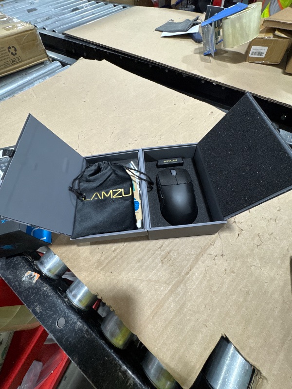Photo 1 of Lamzu Maya X Wireless Gaming Mouse, Ultra Lightweight 47g, Optical Switch, Maximum 30000 DPI, Symmetrical, MCU Nordic 52840, Dust-Proof Encoder, PAW3950 Sensor(Larger Maya) (Black)