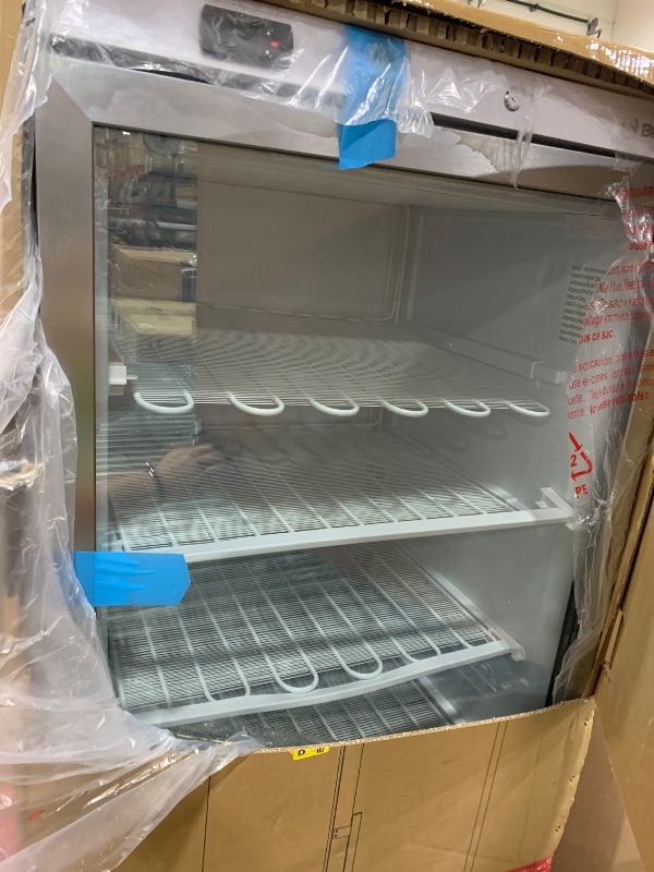 Photo 1 of BEYOU Commercial Freezer Upright?19 Cu. ft. Reach-in Freezer with Single Glass Door