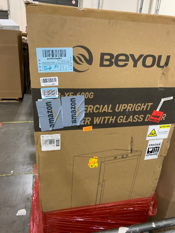 Photo 1 of BEYOU Commercial Freezer Upright?19 Cu. ft. Reach-in Freezer with Single Glass Door