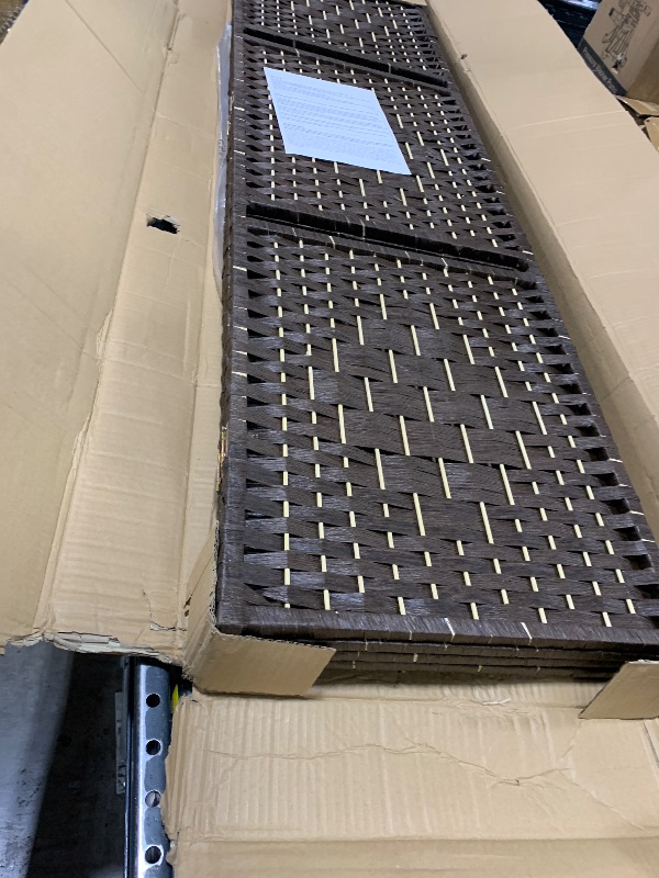Photo 1 of FDW Room Divider 4 Panel Room Screen Divider Wooden Screen Folding Portable Partition Screens Wood with Removable Storage Shelves Color,Brown