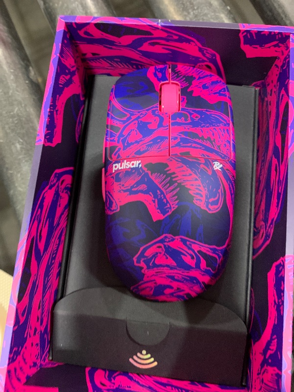 Photo 1 of Pulsar Gaming Gears X2 Crazylight Wireless Gaming Mouse, Ultra Lightweight 1.27 oz (36g), Optical Switch, 32000 DPI, 750 IPS, XS-1 Sensor, 8k Compatible (Mini, Purple, Paper Rex Edition)