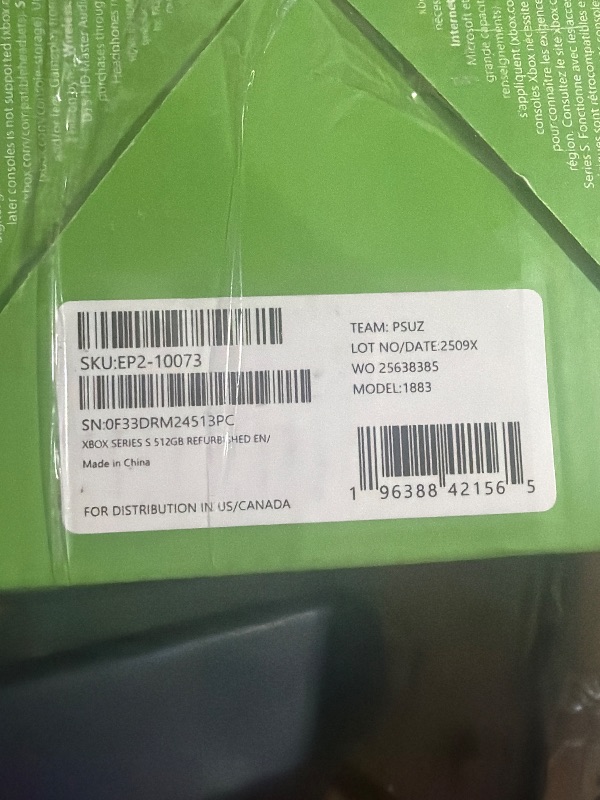 Photo 1 of Xbox Series S - All Digital Gaming Console - 512GB SSD - Includes Wireless Controller - 120FPS (Renewed Premium)