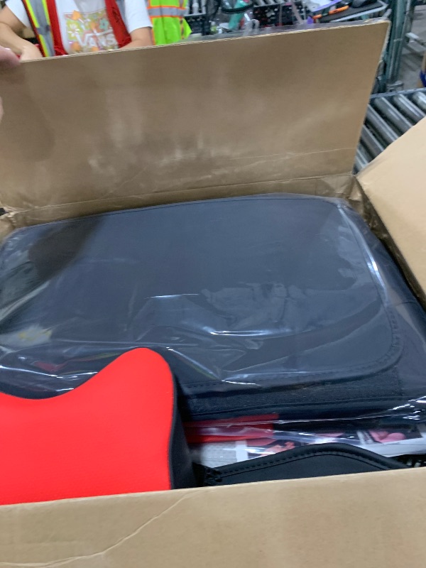Photo 1 of Car Seat Covers Full Set, Breathable Leather Automotive Front and Rear Seat Covers & Headrest for Reduce The Driving Fatigue, Compatible with Most Vehicles, Cars (Black&Red, Front Pair and Rear)