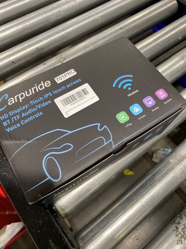 Photo 1 of Carpuride W701 Pro with Wireless Bluetooth Transmission Portable Carplay & Android Auto Car Stereo, 7 inch 1080P Touch Screen, Mirror Link/GPS/Siri/FM, with 3 Bracket