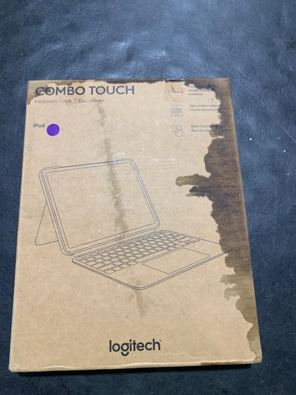 Photo 1 of Logitech Combo Touch iPad Pro 11-inch (M4 & M5)(2024 & 2025) Keyboard Case - Detachable Backlit Keyboard with Kickstand, Comfortable Typing, Multi-use Mode - Midnight Black