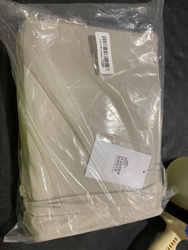 Photo 1 of Cooling Sheets Set Queen Size, Viscose Derived from Bamboo for Hot Sleepers | Deep Pocket Up to 16 Inch | Silky Soft & Breathable Bedding - 4PC (Queen, Wheat)