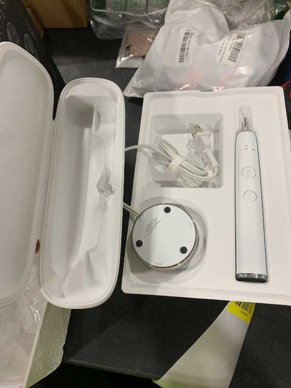 Photo 1 of Philips Sonicare DiamondClean Smart 9500 Electric Toothbrush - Sonic Toothbrush with App, Pressure Sensor, 15 Brushing Settings, Replacement Reminder, USB Charging Travel Case, White, Model HX9923/01