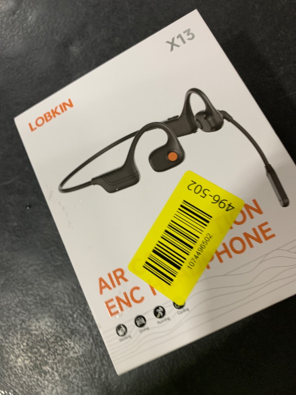 Photo 1 of LOBKIN Open Ear Headphones with Mic, Bluetooth Headset with Noise Cancelling Microphone and Multipoint Connect, Wireless Bluetooth 5.4 Headset for Work Call Meeting Driving(Beige)
