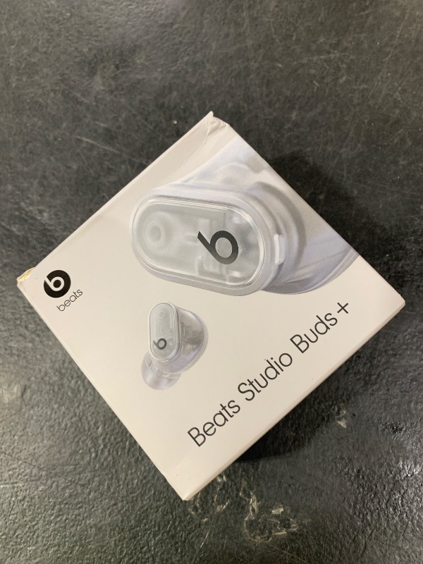 Photo 1 of Beats Studio Buds + | True Wireless Noise Cancelling Earbuds, Enhanced Apple & Android Compatibility, Built-in Microphone, Sweat Resistant Bluetooth Headphones, Spatial Audio - Transparent