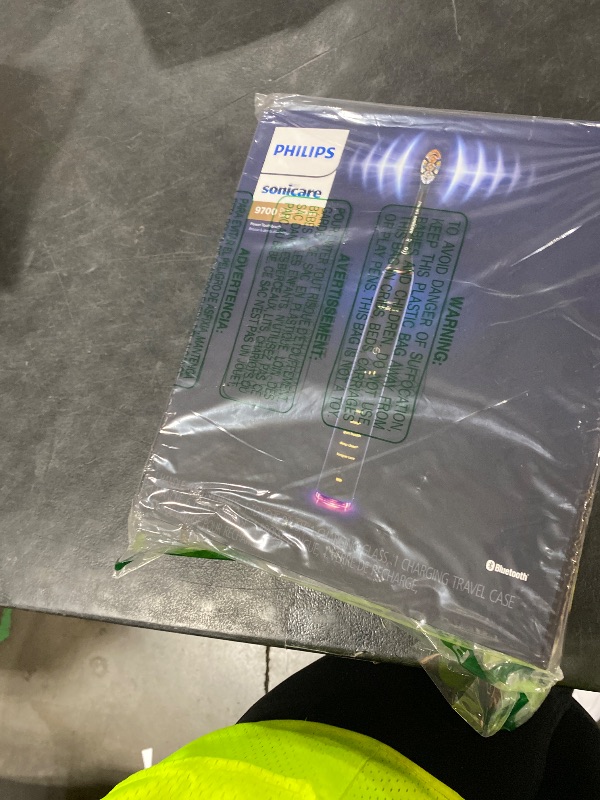 Photo 1 of Philips Sonicare DiamondClean Smart 9500 Electric Toothbrush - Sonic Toothbrush with App, Pressure Sensor, 15 Brushing Settings, Replacement Reminder, USB Charging Travel Case, Black, Model HX9923/11