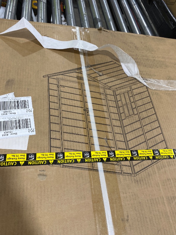 View 2 of shed--sellling for parts only--incomplete set 1/3 boxes only