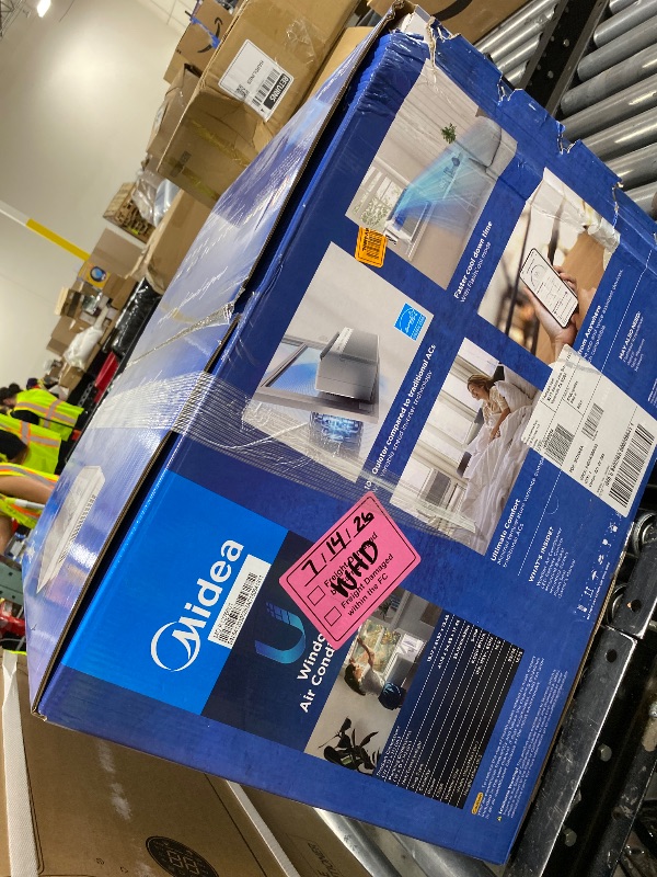 Photo 1 of Midea 8,000 BTU U Shaped Smart Inverter Window Air Conditioner - Cools 350 Sq Ft, Ultra Quiet with Open Window Operation - Alexa/Google Assistant Compatible, 37% Energy Savings, Remote (2026 Edition)