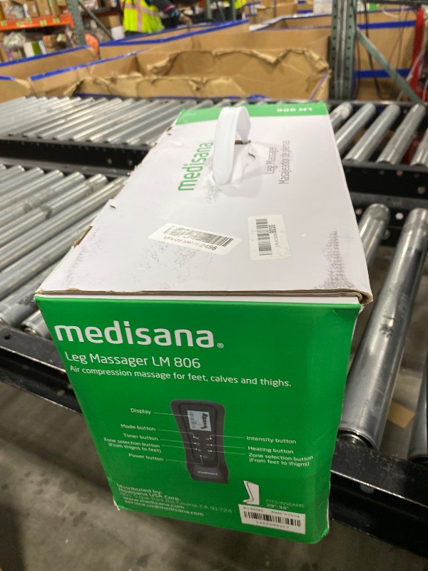 Photo 1 of Medisana Leg Massager with Heat and Compression, Full Leg & Foot Massager Compression Boots with 6 Modes, 5 Intensity and 3 Heat for Circulation and Pain Relief