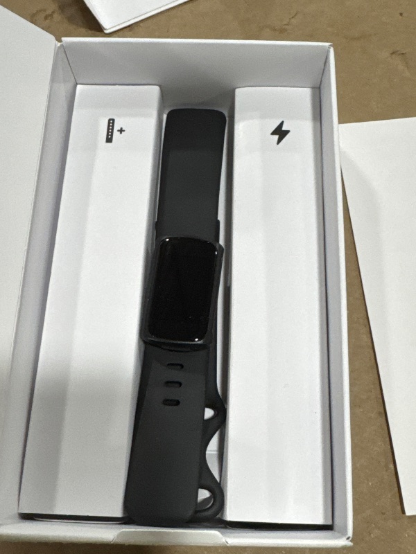 View 5 of Fitbit Charge 6 Fitness Tracker with Google Apps - Heart Rate on Exercise Equipment - 3-Month Google Health Premium Membership Included - Health Tools - Obsidian/Black - Small&Large Bands Included