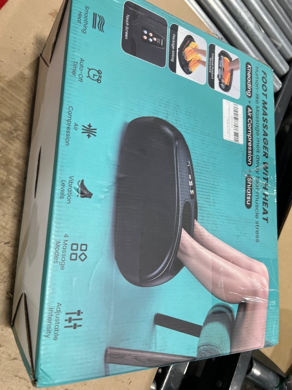 Photo 1 of Shiatsu Foot Massager Machine with Heat, Upgraded Deep Kneading Feet Massager for Deliver Pain Relief, Plantar Fasciitis, Neuropathy, Gifts for Women/Mom & Dad, Father’s & Mother’s Day, Fits up to 13”