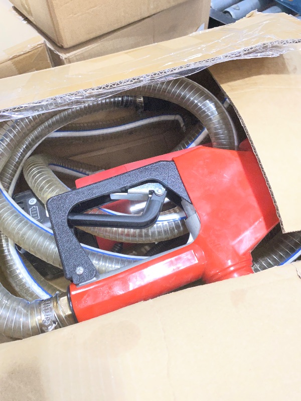Photo 1 of TaskStar Fuel Transfer Pump Battery Powered,12GPM Electric Pump Kit with 18V 2x4.0Ah Batteries & Charger, Portable Cordless Pump with Auto-off Nozzle & 2x 6.6FT Hoses for Diesel Kerosene Transfer