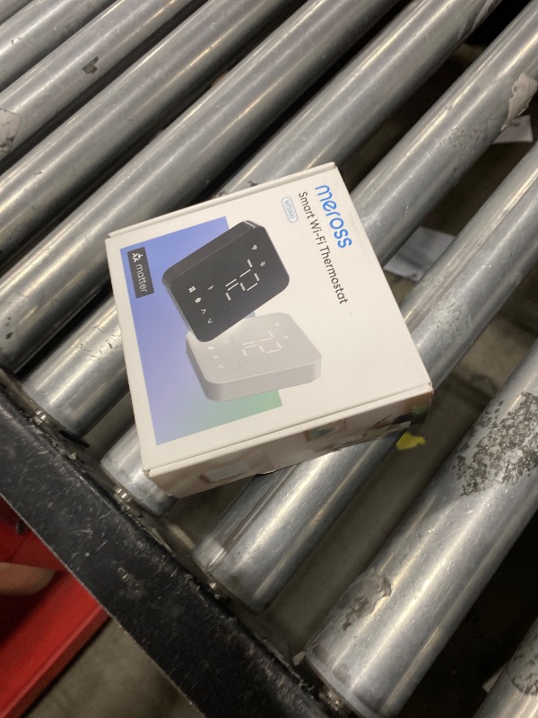 Photo 1 of meross Smart Thermostat for Home, WiFi Thermostat Works with Matter, Alexa, Apple Home, Google Assistant, App & Voice Control, 7x24h Scheduling, Energy Saving, C-Wire Required (Not Included)