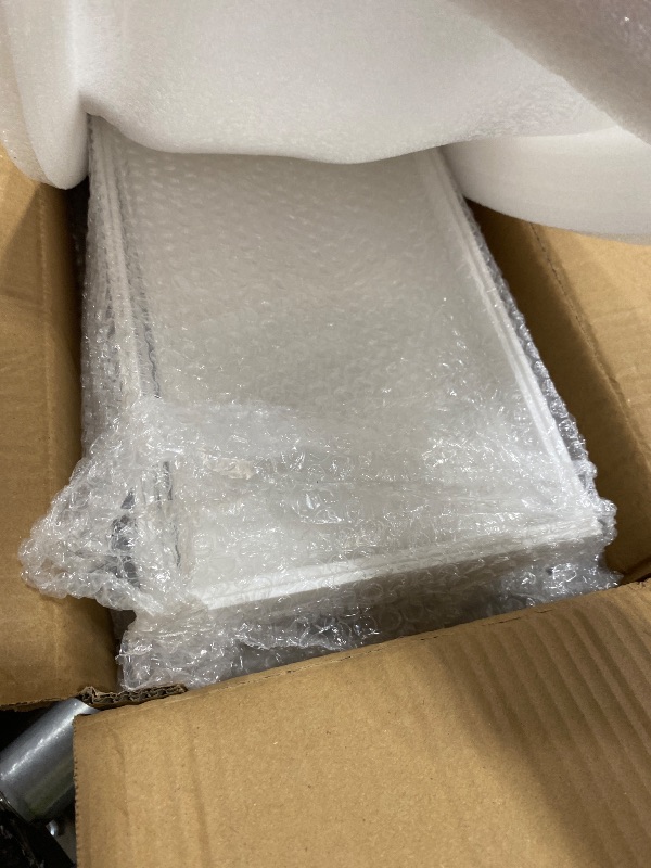 Photo 1 of 6 Pack White Buffet Food Risers, Step 12” 11”10” Large Size Acrylic Cube Box Display for Dessert Food Drink Collectibles Jewelry Figures, Display Stands for Retail Vendor Events,5 Side, Rectangle
