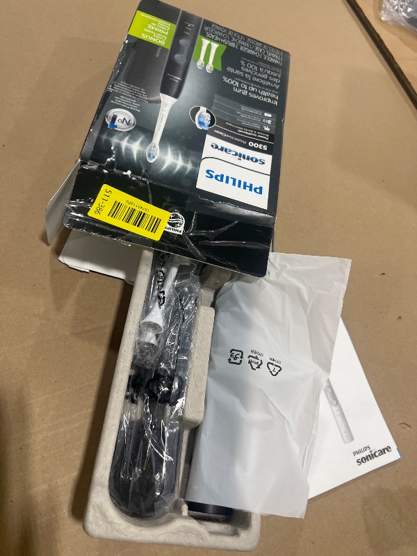 Photo 1 of Philips Sonicare ProtectiveClean 5300 Rechargeable Electric Toothbrush, with Pressure Sensor, 3 Cleaning Modes, SmarTimer and QuadPacer, with 2 Bonus Brush Heads, Travel Case, Black, Model HX6423/34