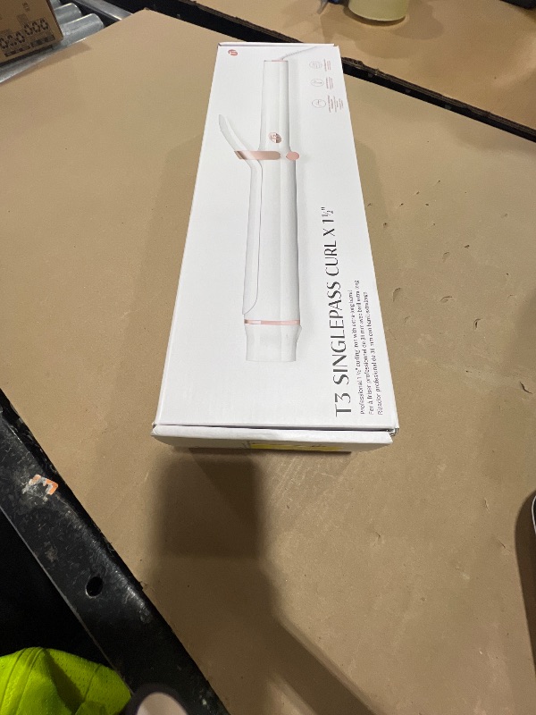 Photo 1 of T3 SinglePass Curl X Extra-Long Barrel Curling Iron with 9 Heat Settings and Ceramic Barrel for Fast Styling and Lasting Results on All Hair Types