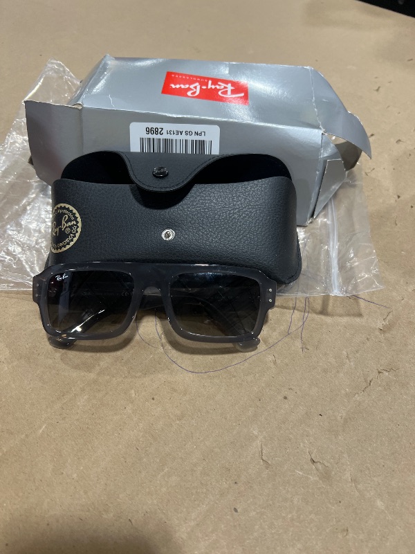 Photo 1 of Ray-Ban RB4454 Lukas Sunglasses, Transparent Grey/Gradient Grey, 56 mm