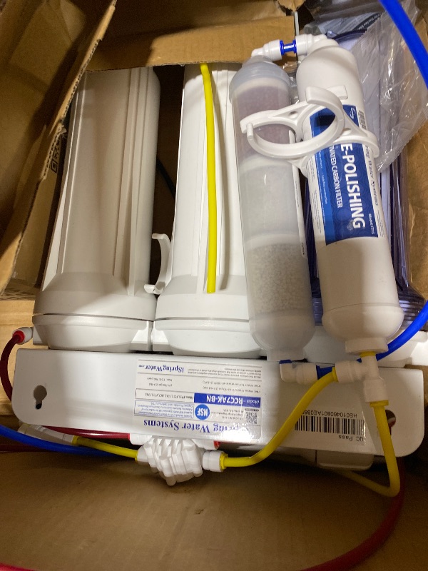 Photo 1 of iSpring RCC7AK, NSF Certified, 75 GPD, Alkaline 6-Stage Reverse Osmosis System, pH+ Remineralization RO Water Filter System Under Sink, Patented Top-Mounted Faucet Design for Easy Installation