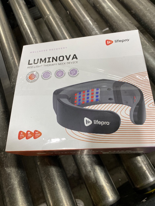 Photo 1 of Lifepro – Neck Red Light Therapy Device – Luminova Infrared Red Light Therapy for Neck and Shoulder with 660nm & 850nm LEDs – Rechargeable, Portable Support for Daily Wellness