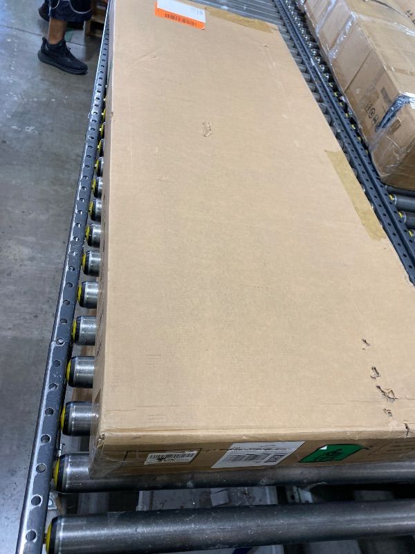 Photo 1 of HAOARA Full Size Flannel Platform Bed Frame with Adjustable Headboard, Anti-Collision Soft Rounded Corners, No Box Spring Needed, Easy Assembly, Noise-Free, Brown
