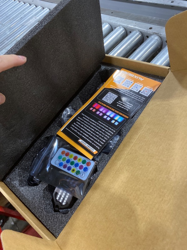 Photo 1 of Auxbeam 4-Pod RGB LED Rock Lights with Brake Mode 213° Dual-Side Lighting Dynamic Color Changing Underglow Kit w/Bluetooth APP+Remote Control Music Voice Sync Waterproof for Truck ATV 2 Year Warranty