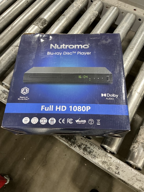 Photo 1 of Blu Ray DVD Player Dolby Digital TrueHD/DTS and 1080P Full HD, Play DVD Region 1 and Region A Blu-Rays, Support Max 128G USB Flash Drive + HDMI/AV/Coaxial Output + Built-in PAL/NTSC with HDMI/AV Cable