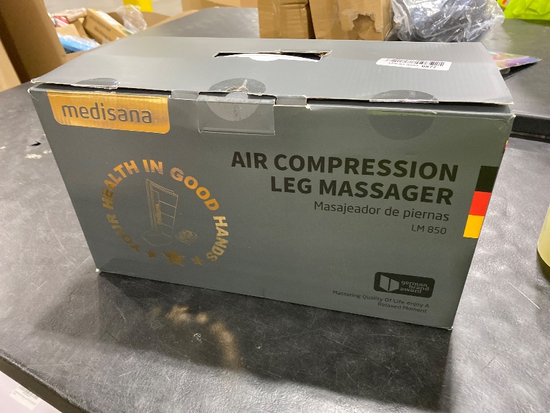 Photo 1 of Medisana Leg Massager with Heat and Compression, Leg Massager for Circulation and Pain Relief, Compression Boots with 5 Modes & 3 Heat Levels for Edema Relief, Gifts for Mom, Dad, Him, Her