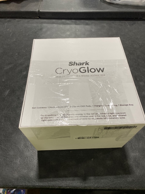 Photo 1 of Shark CryoGlow LED Face Mask with Under-Eye Cooling, Anti-Ageing & Blemish Repair, Red & Blue LED, Infrared Light Therapy, USB-C, Remote Control, Storage Bag, Adjustable Straps, Rose Glow, FW312PK