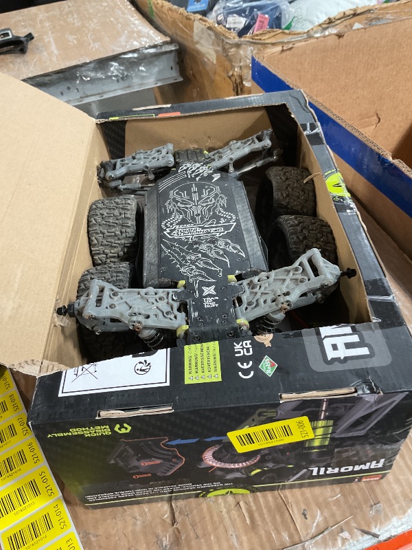 Photo 1 of **PARTS ONLY** RIAARIO 1/10 Brushless RC Cars, Monster Truck, 50+ MPH, 4WD, Waterproof, Carbon Fiber, Black, Ages 8+