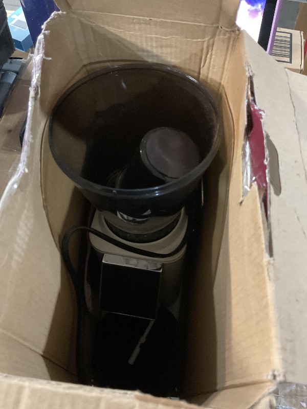 Photo 1 of **SEE NOTES** Tuni G1 Conical Burr Coffee Grinder, 48 Grind Settings Anti-static Burr Mill, Precision Electronic Timer and LED Touchscreen for Espresso/Drip/Cold Brew/French Press, Stainless Steel, Ivory