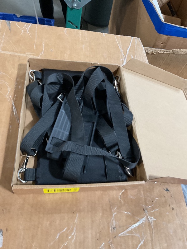 Photo 1 of ***STOCK IMAGE FOR REFERENCE***
ALPHABET WONDERS Laptop Harness - Hands Free Portable Wareable Desk for Laptop 14" Tablet, Notepad, MacBook - Adjustable Straps Standing Laptop Carrier - Includes Memory Foam Mouse Pad
