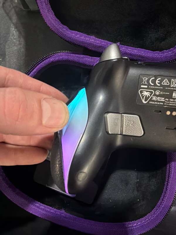 Photo 1 of ***Peeling hand grips***
Turtle Beach Stealth Ultra High-Performance Wireless Gaming Controller Licensed for Xbox Series X|S, Xbox One, Windows PC, Android - LED Dashboard, Rapid Charge Dock, RGB Lighting, Bluetooth, Black