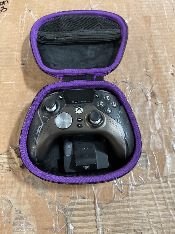 Photo 1 of ***Peeling hand grips***
Turtle Beach Stealth Ultra High-Performance Wireless Gaming Controller Licensed for Xbox Series X|S, Xbox One, Windows PC, Android - LED Dashboard, Rapid Charge Dock, RGB Lighting, Bluetooth, Black