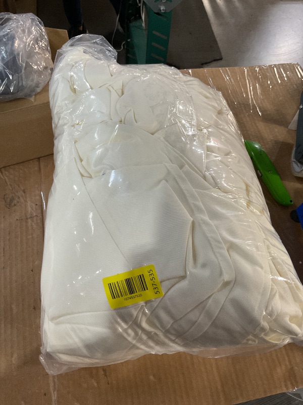 Photo 1 of ** missing two**
BRILLMAX 6 Pack Ivory Round Tablecloths 120 Inch for 60” Tables - 150 GSM Polyester Fabric, Floor Length Drop, Water, Stain & Wrinkle Resistant Cloth Cover for Wedding Reception Banquet Dining