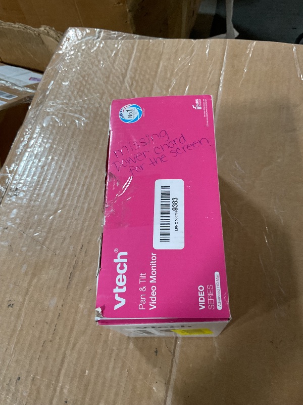 Photo 1 of * might be missing the power cord to the screen *
VTech 7" Baby Monitor with IPS Screen, Pan Tilt Zoom Camera, No WiFi Video Baby Monitor with Camera and Audio, Multi-Color Night Light, 2-Way Talk, Lullabies, Advanced HQ Max