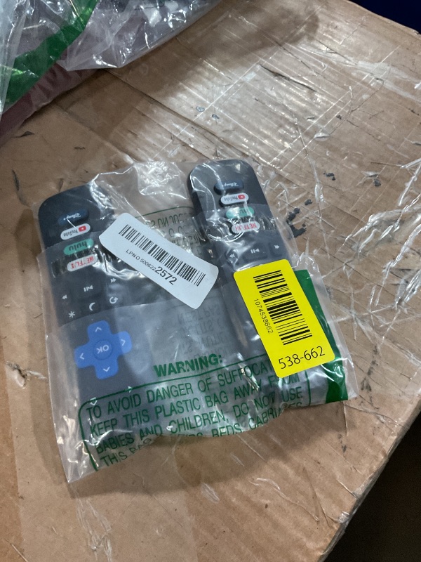 Photo 1 of (Pack of 2) Replacement Remote Control Only for Roku TV, Compatible for TCL Roku/Hisense Roku/Onn Roku/Sharp Roku/Element Roku/Westinghouse Roku/Philips Roku Smart TVs (Not for Roku Stick and Box)