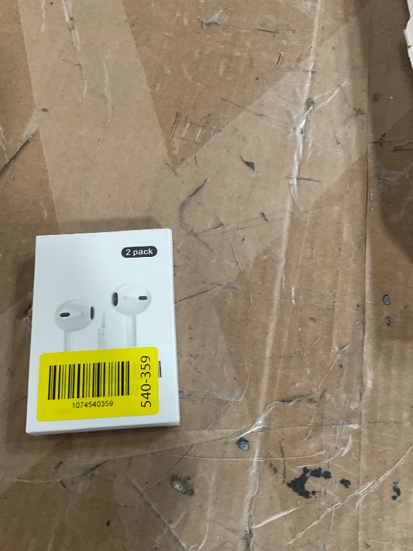 Photo 1 of [Apple MFi Certified] for iPhone Headphones Wired Earbuds/Earphones with Built-in Microphone & Volume Control HiFi Stereo Nosie Reduction Compatible for iPhone 14 13 12 11 Pro Max XS XR X 8 7, 2 Pack