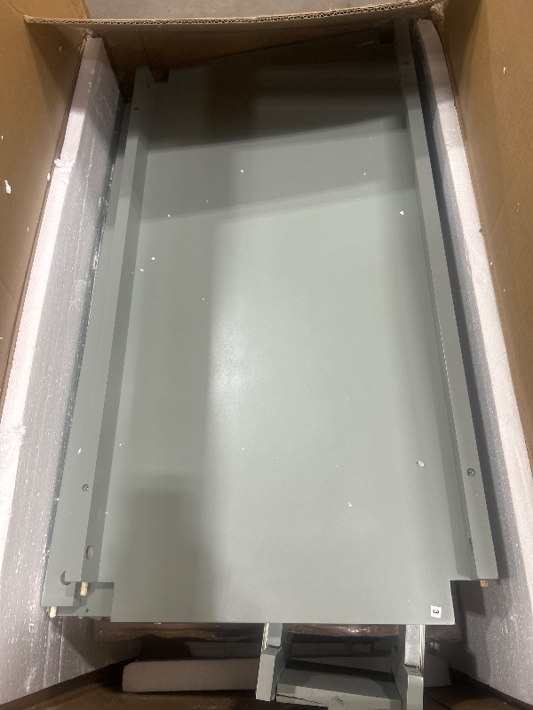 View 6 of ***TRUCK/TRAILER PICKUP ONLY***  Gray Bath Vanity with White Ceramic Top, Tip-Out Tray and 2 Full-Extension Drawers