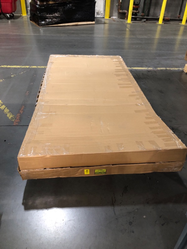 Photo 1 of  ***   TRUCK AND TRAILER PICK UP***   40" x 87" Concealed Sliding Glass Barn Door with Soft Close Hardware Kit, 5/16" Frosted Tempered Glass Interior Door, Modern Black Frame Hidden Track System, Floating Look for 28"-36" Openings