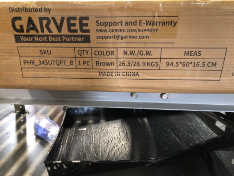 Photo 1 of ***PARTIAL SET - PRICE ADJUSTED*** Black
GarveeHome Armoire Wardrobe Closet with 2 Drawers,72 in Wooden Wardrobe Cabinet with Hanging Rod, Tall Clothing Armoire Cabinet with Doors and 18 Adjustable Shelves for Bedroom, Clothes,Walunt