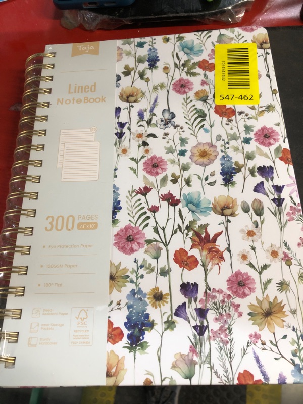 Photo 1 of ***FACTORY SEALED***  Lined Spiral Notebook Journal for Work, 300 Pages Thick B5 (7.1"x10") College Ruled Journal for Women & Writing, Hardcover Notebook for Note Taking, Perfect for Office Home School Supplies, Floral
