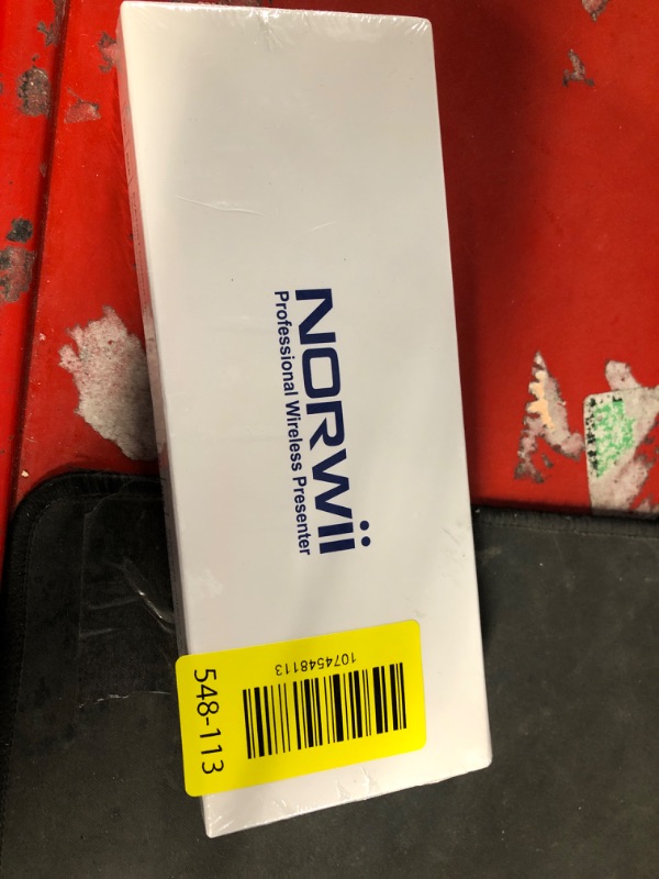 Photo 1 of ***FACTORY SEALED***   Norwii N76 Rechargeable Presentation clicker with Pointer, Long Range Presentation Remote, Wireless Presenter for PowerPoint Presentations, Slide Control (Black with Red Light)