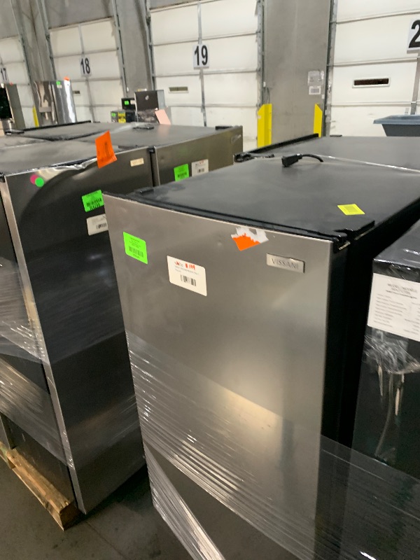 Photo 1 of ***DAMAGED - SEE NOTES/PICTURES***
7 cu. ft. Convertible Upright Freezer/Refrigerator in Stainless Steel Garage Ready 
